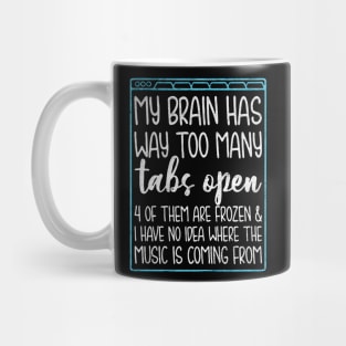 My brain Tabs open Mug